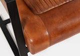 Global Archive - Maguire Genuine Leather Sled Chair