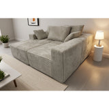 Corner Combination Sofa Sectional Couch With Soft Plush Fabric