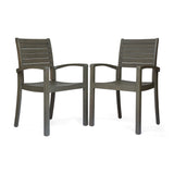 Outdoor Dining Chair, Stacking Design For Patio