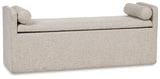 Galliden - Beige - Large Upholstered Dining Room Bench