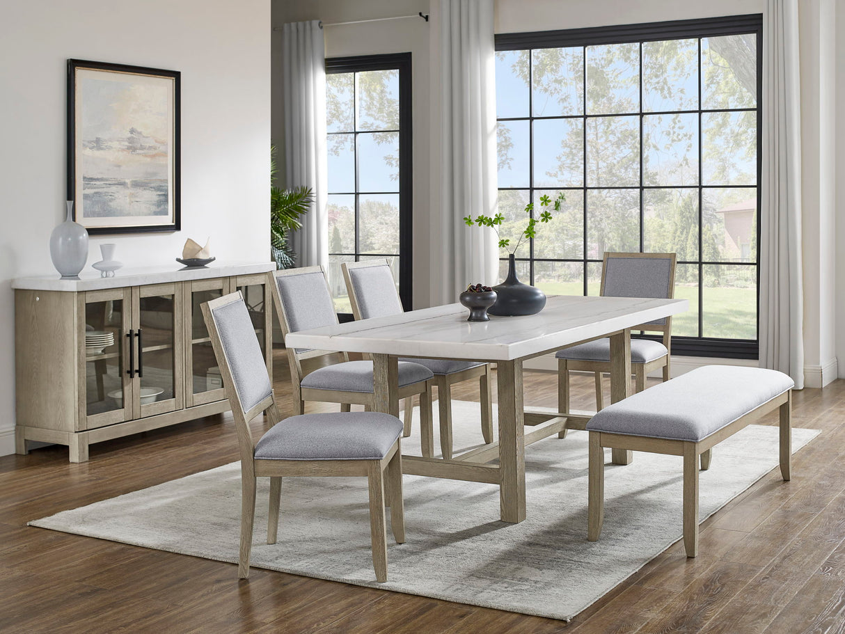 Carena - Upholstered Top Bench - Brown