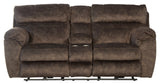 Sedona - Power Hdrst With Lumbar Lay Flat Reclining Console Loveseat With Storage & Cupholders