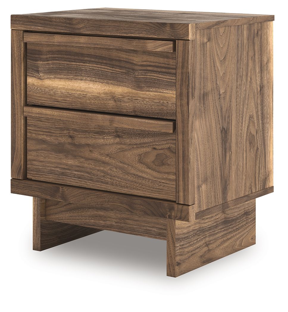 Chirason - Brown - Two Drawer Night Stand