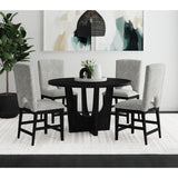 Oregon - 5 Piece Counter Height Dining Set (Round Counter Table And Four Chairs)