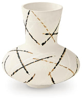 Brockford - Vase - Cream / Black / Brown