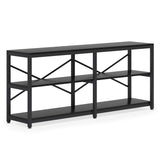 Console Table With X Back Design, Extra Long Storage