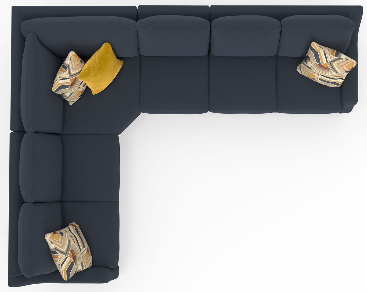 Foley - Sectional With Comfort Coil Seating And 4 Included Accent Pillows