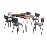 Nature's Edge - 7 Piece Upholstered Dining Set - Slate