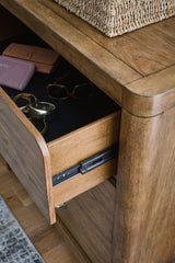 Cabalynn - Dresser And Mirror - Light Brown