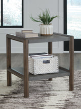 Kallenny - Brown / Gray - Rectangular End Table