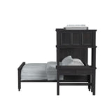 Hampton Kids - Loft With Staircase And Desk With Speaker Bedroom Set