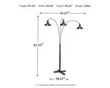 Sheriel - Metal Arc Lamp  - Black