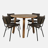 Reclamation - 5 Piece Dining Set With Upholstered Chairs