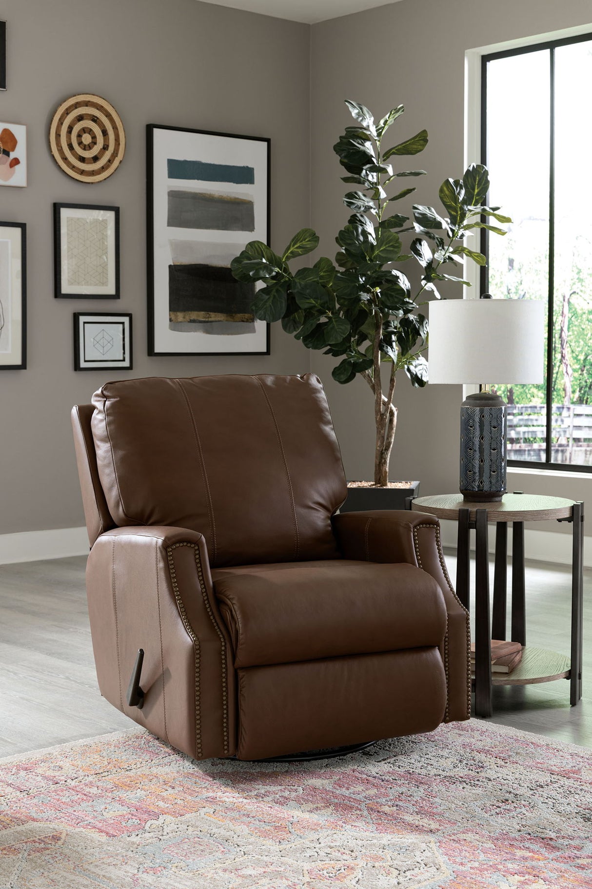 EZ Motion - EZ1650 - Swivel Gliding Recliner with Nails