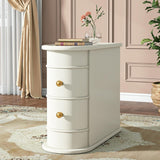 Narrow 2 Drawer End Table