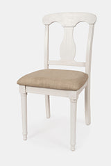 Grafton Farms - Desk Chair - Brushed White / Light Brown