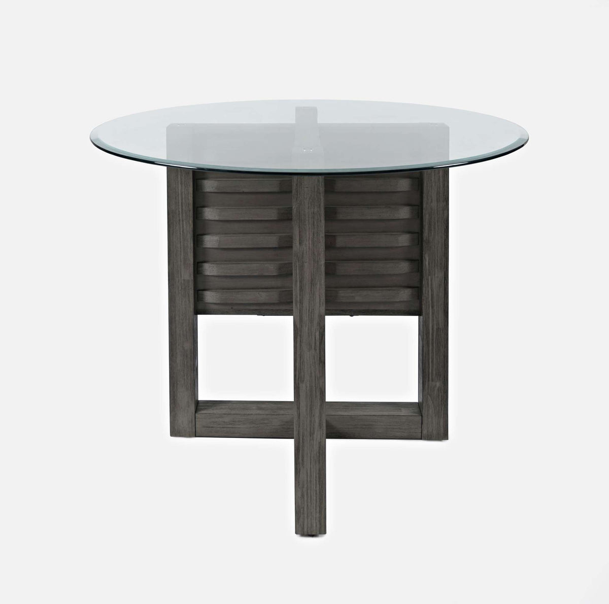 Altamonte - Glass Table - Brushed Gray