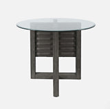 Altamonte - Glass Table - Brushed Gray