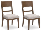 Cabalynn - Dining Uph Side Chair (Set of 2) - Oatmeal / Light Brown