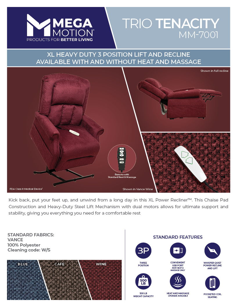 MM-7001 Power Lift Recliner