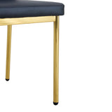 Luxury Simple Chair With Metal Gold Leg