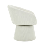 Modern Swivel Accent Chair With Ergonomic Barrel Design