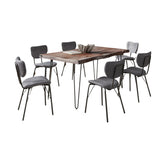 Nature's Edge - 7 Piece Upholstered Dining Set - Slate