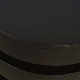 Brix Round End Table - Espresso