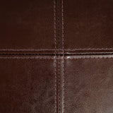 Bonded Leather Upholstered Dining Chair With Solid Wood Legs (Set of 2) - Chocolate