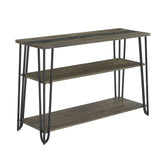 Harper - Sofa Table With Sintered Stone Inlay - Brown