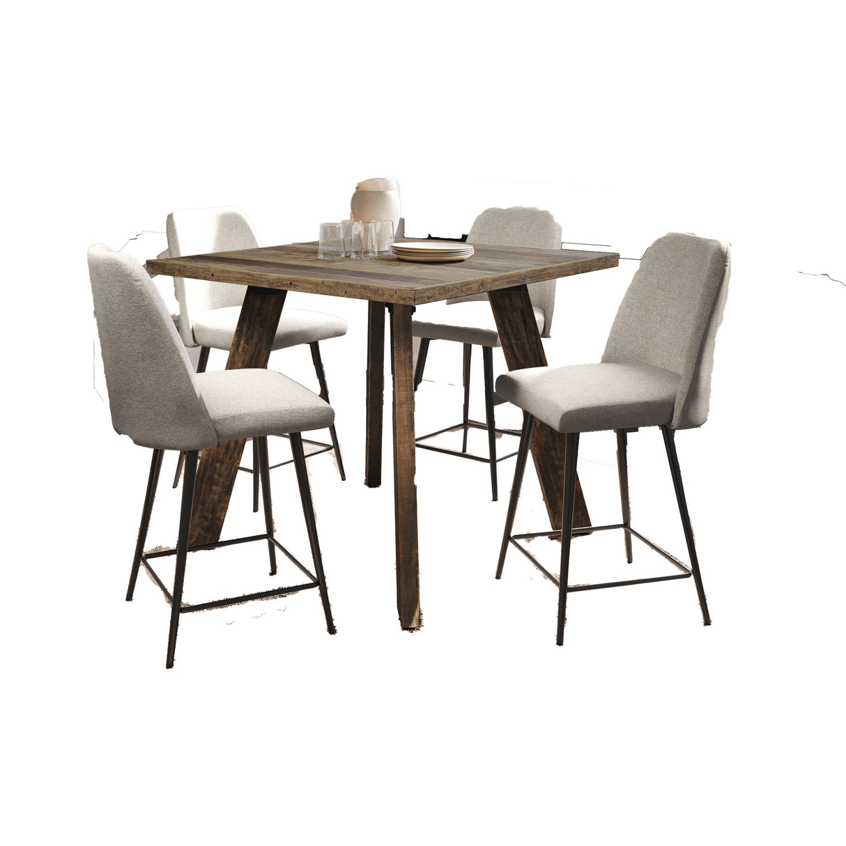 Reclamation - 5 Piece Counter Dining Set