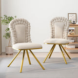 Upholstered Swivel Dining Chairs (Set of 2)