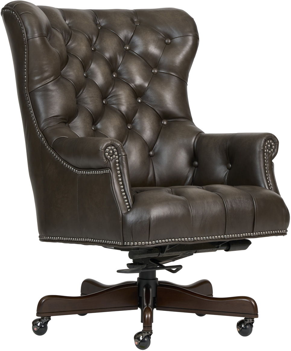 Jefferson Exec Chair Burnished Walnut