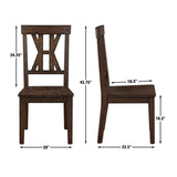 Auburn - Side Chair (Set of 2) - Dark Brown - AUB500S