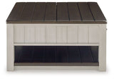 Darborn - Lift Top Cocktail Table - Gray / Brown