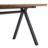 Herringbone Pattern Dining Table A Perfect Match For Modern Minimalist And Industrial Home Styles - Walnut