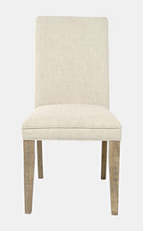 Carlyle Crossing - Upholstered Chair (Set of 2) - Distressed Medium Brown / Beige