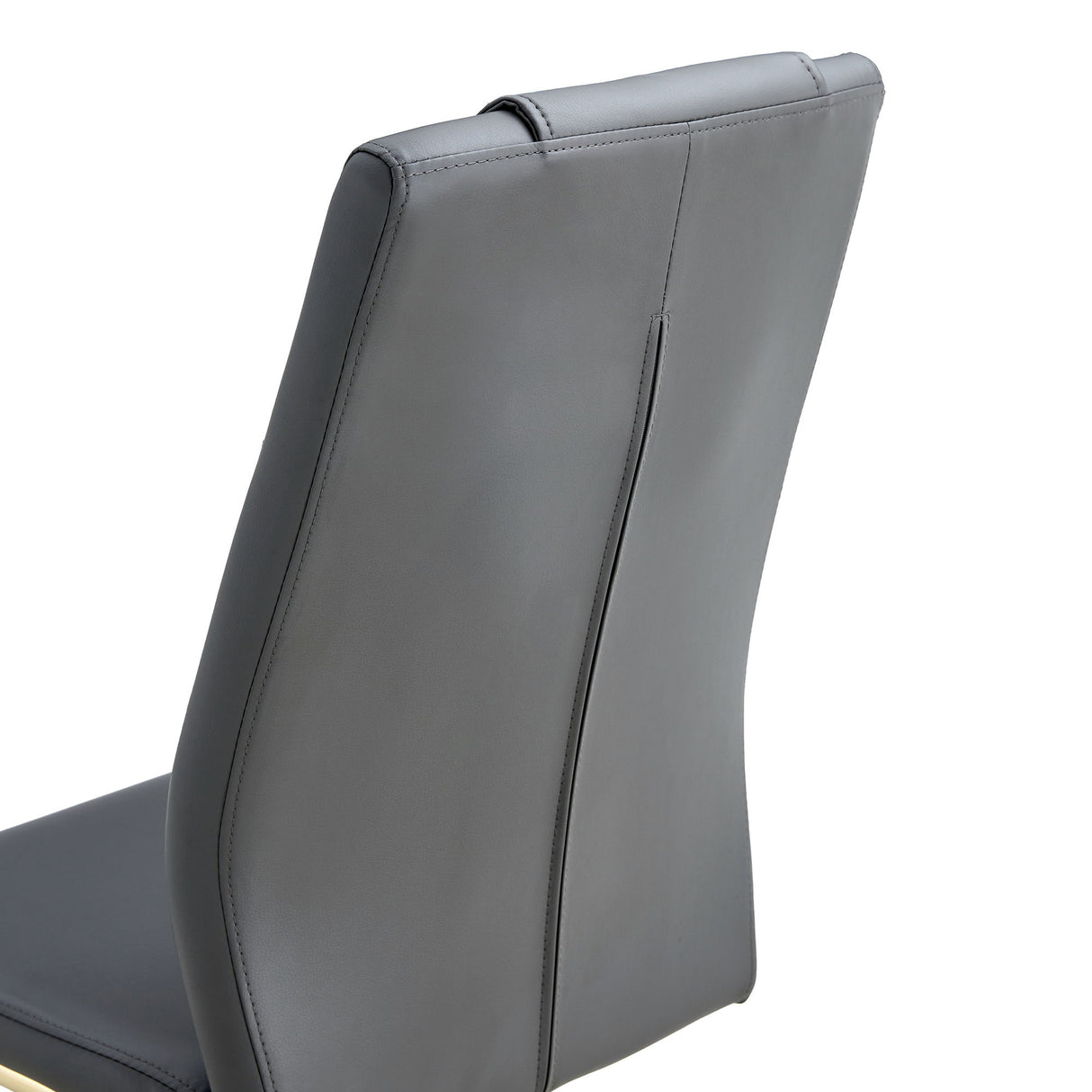 Modern Legged Upholstered Dining Chairs (Set of 4) Artificial For Kitchen And Office - Gray