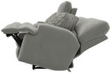 Renaldo - Power Lay Flat Recline Console Loveseat With Zero Gravity - Stone