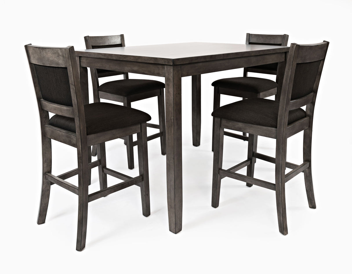 Greyson Heights - Counter 5 Piece Dining Set - Gray-Brown