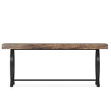 Console Table With Fish Tail Legs Extra Long - Brown