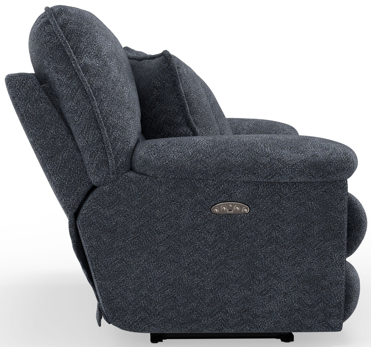 Paxon - Deep Seat Power Reclining Loveseat With Power Adjustable Headrest - Smoke