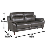 Trento - Dual Power Sofa - Charcoal