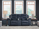 Heritage DBL Rec Loveseat w/Console Leather