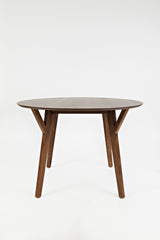 Copenhagen - Round Dining Table - Medium Brown