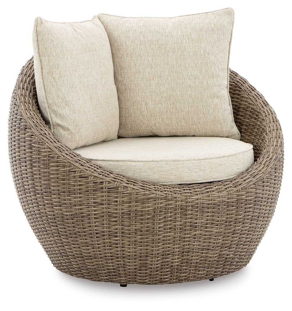 Danson - Swivel Lounge w/Cushion (Set of 2) - Beige