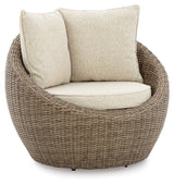 Danson - Swivel Lounge w/Cushion (Set of 2) - Beige