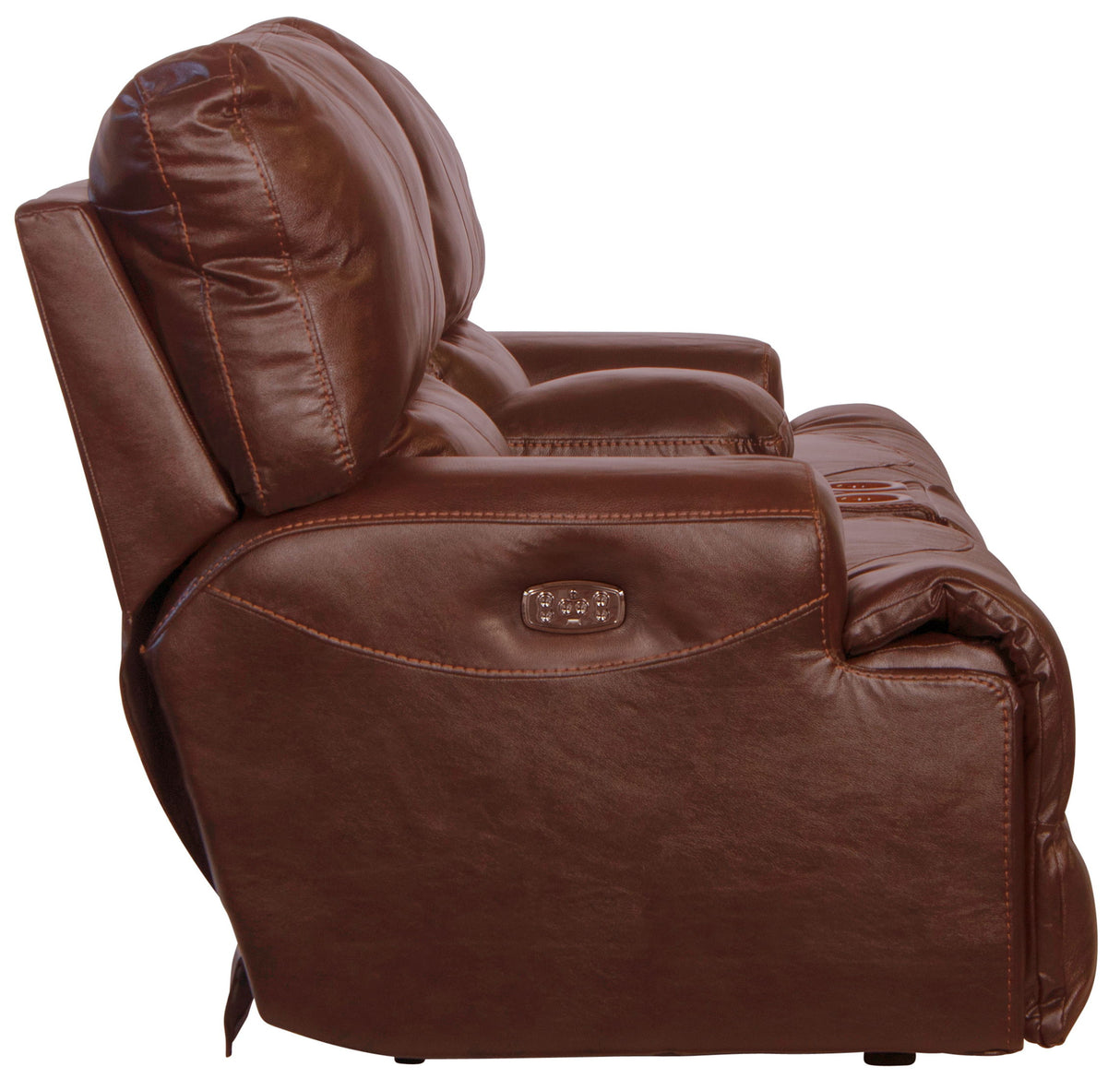 Wembley - Power Headrest With Lumbar Lay Flat Reclining Console Loveseat