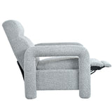 Push Back Recliner Armchair Upholstered Recliner Chair Single Sofa With Adjustable Backrest