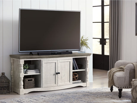Havalance - Extra Large TV Stand - 2 Doors - Brown / Beige